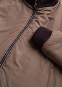 Paul Stuart Leather and Nylon Reversible Bomber Jacket, thumbnail 4