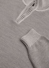 Paul Stuart Merino Wool Open Collar BirdsEye Sweater, thumbnail 2