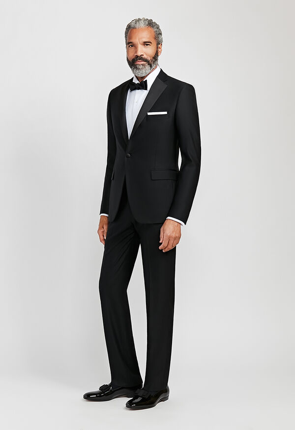 Paul Stuart Black Italian Wool Tuxedo, image 1