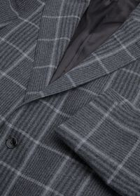 Paul Stuart Grey Plaid Wool Jacket, thumbnail 3