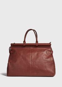 Paul Stuart Bridle Leather Carpet Bag, thumbnail 4