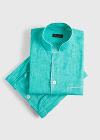 Paul Stuart Linen Stand Collar Pajama, thumbnail 1