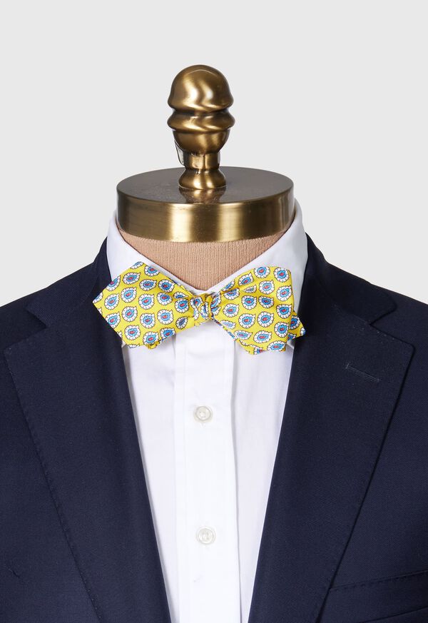 Paul Stuart Silk Twill Tossed Paisley Bow TIe, image 2