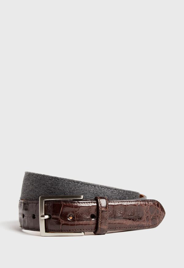 Paul Stuart Crocodile Tip Belt, image 1