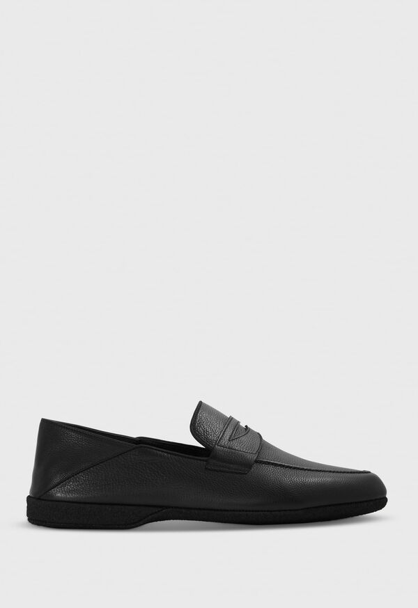 Paul Stuart Home Pebbled Leather Loafer, image 1