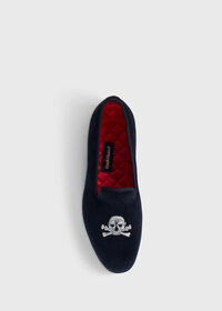 Paul Stuart Tyler Velvet Skull Slip-on, thumbnail 4