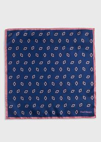 Paul Stuart Printed Silk Tossed Diamond Pocket Square, thumbnail 2