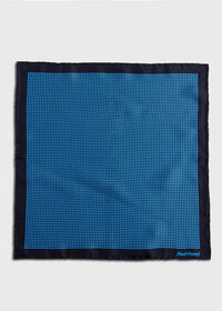 Paul Stuart Silk Twill Micro Medallion Pocket Square, thumbnail 2