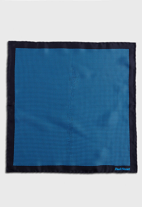 Paul Stuart Silk Twill Micro Medallion Pocket Square, image 2