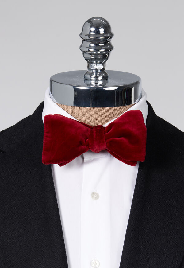 Paul Stuart <div>Stretch Velvet Blunt Edge Bow Tie</div>, image 6