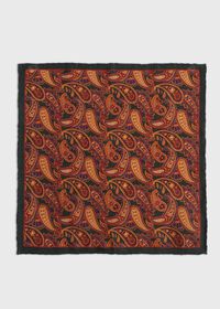 Paul Stuart Printed Paisley Pocket Square, thumbnail 2