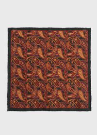 Paul Stuart Printed Paisley Pocket Square, thumbnail 2