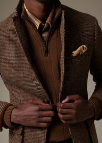 Paul Stuart Silk Hunting Scene Pocket Square, thumbnail 2