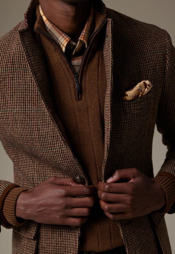 Paul Stuart Silk Hunting Scene Pocket Square, image 2