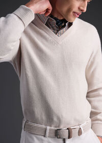 Paul Stuart Classic Cashmere V-Neck Sweater, thumbnail 3
