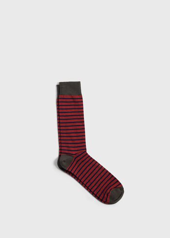 Paul Stuart Cotton Stiped Sock