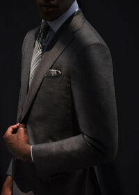 Paul Stuart All Year Super 110s Wool Sharkskin Suit, thumbnail 11