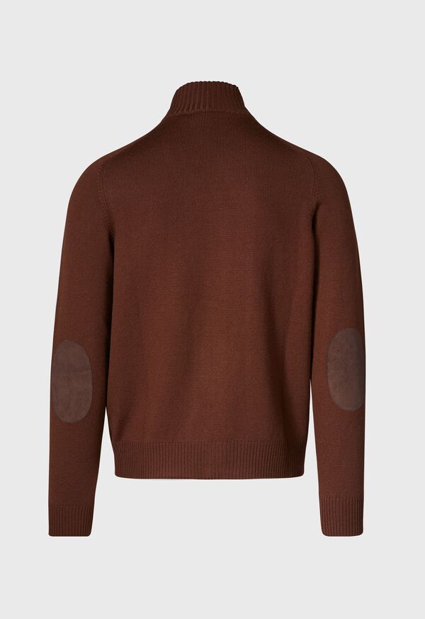 Paul Stuart Full Zip Cardigan with Suede, image 2