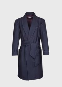 Paul Stuart Navy Cashmere Robe, thumbnail 1