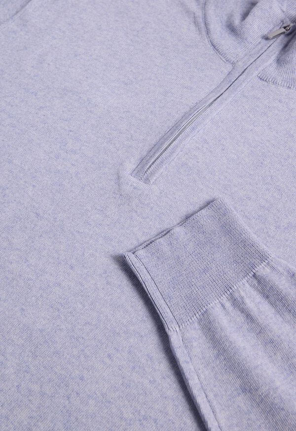 Paul Stuart Cotton & Cashmere Quarter Zip Sweater, image 2