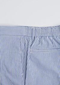 Paul Stuart Blue & White Stripe Seersucker Drawstring Pant, thumbnail 3