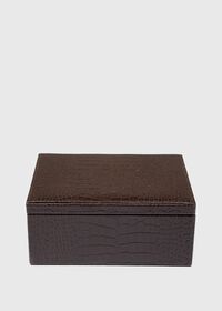 Paul Stuart Embossed Leather Jewelry Box, thumbnail 5