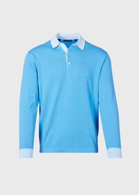 Paul Stuart Cotton Long Sleeve Polo, thumbnail 1