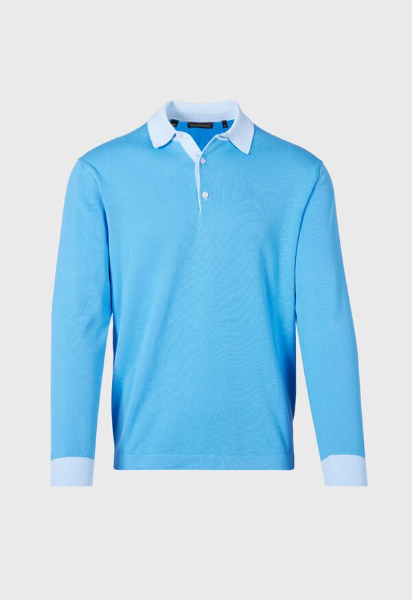 Paul Stuart Cotton Long Sleeve Polo, image 1