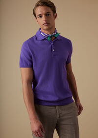 Paul Stuart Cotton Knit Polo Shirt, thumbnail 2