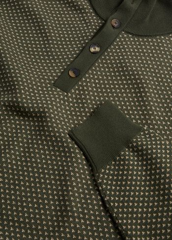 Paul Stuart Button Mock Neck Sweater