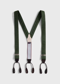 Paul Stuart Leather Trim Suspenders, thumbnail 1