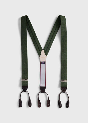 Paul Stuart Leather Trim Suspenders