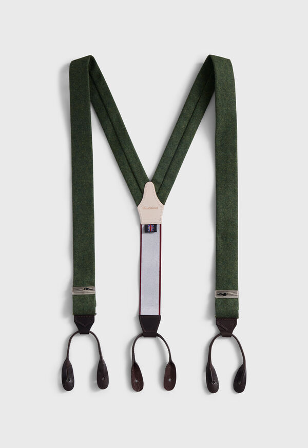 Paul Stuart Leather Trim Suspenders, image 1