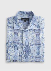 Paul Stuart Printed Paisley Linen Sport Shirt, thumbnail 1