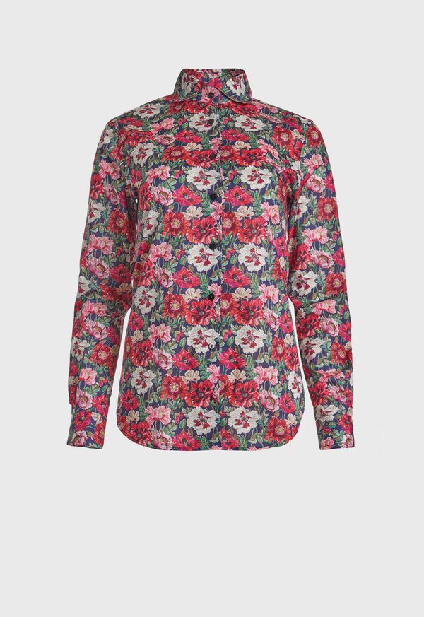 Paul Stuart Floral Button Down Blouse, image 1