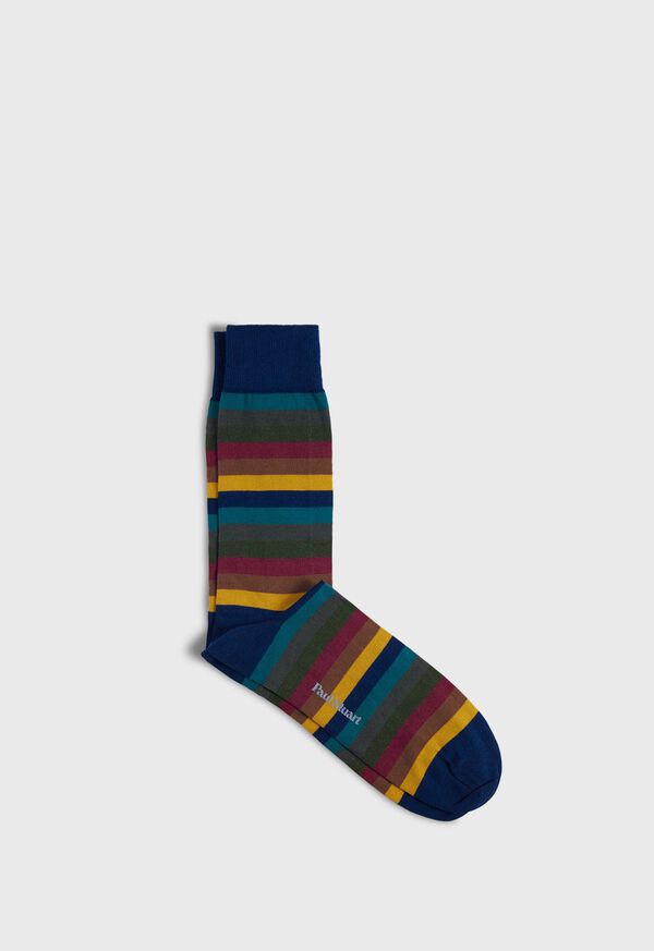 Paul Stuart Colorful Stripe Sock, image 1