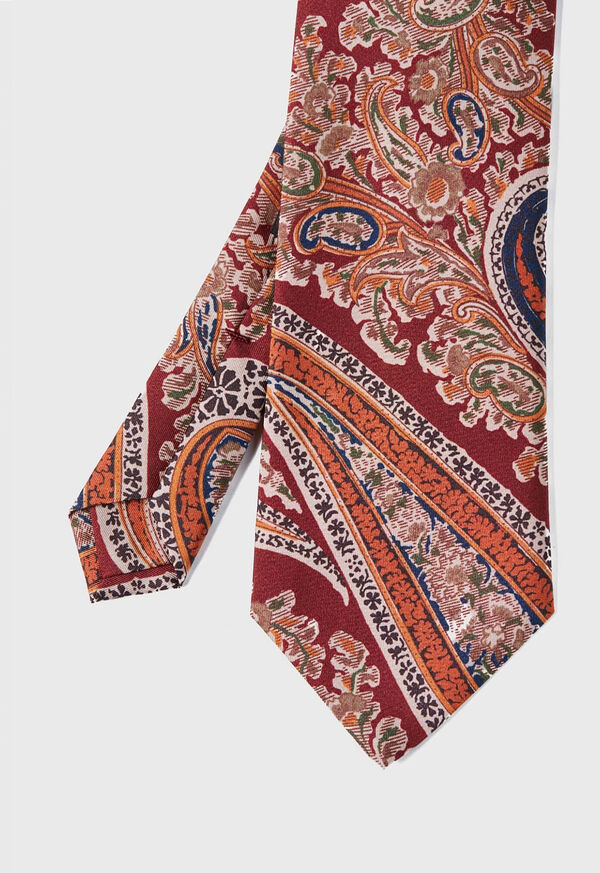 Paul Stuart Silk Floral Paisley Tie, image 1