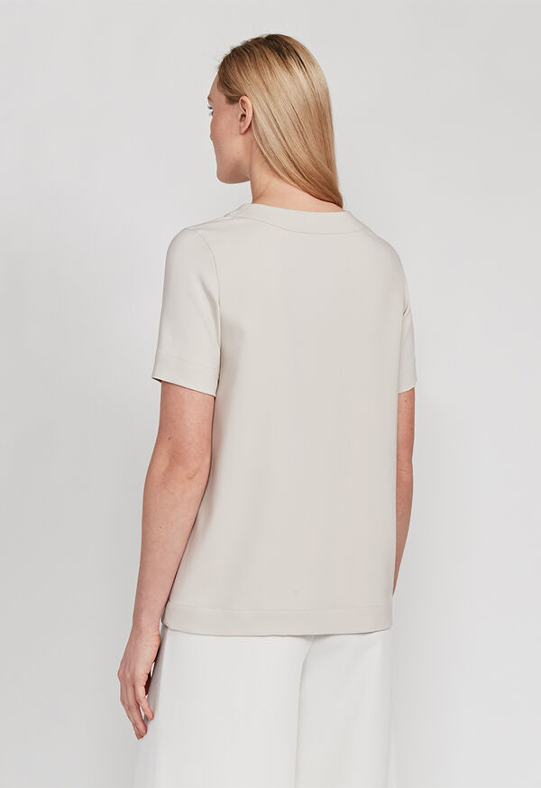 Paul Stuart Zip Front Patch Pocket Blouse, image 3