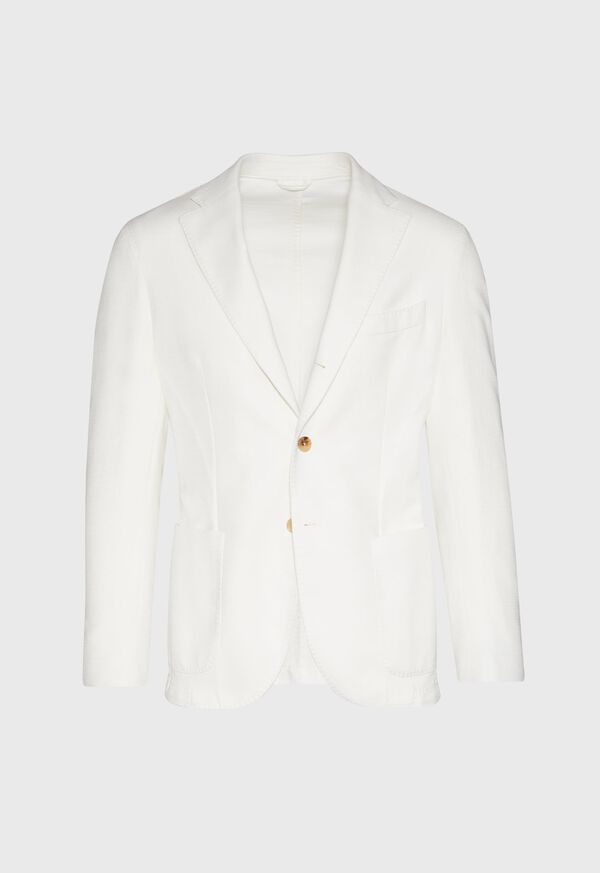 Paul Stuart White Solid Garment Dyed Jacket, image 1