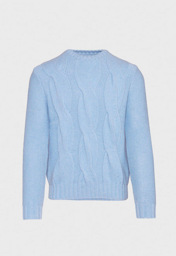 Paul Stuart Cashmere Blend Cable Knit Crewneck
