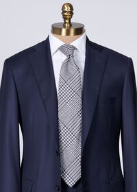 Paul Stuart Silk Jacquard Plaid Tie, thumbnail 3