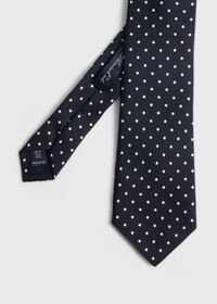 Paul Stuart Printed Silk Dot Tie, thumbnail 1
