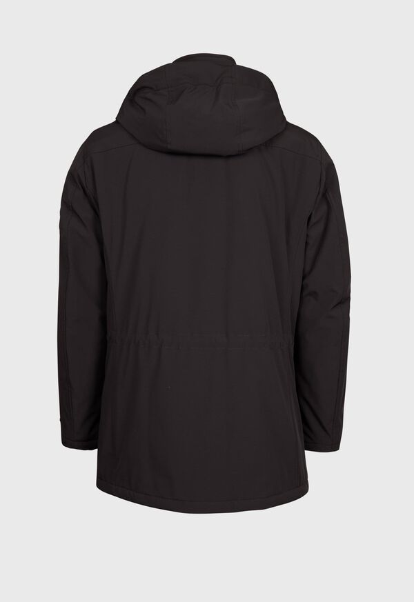Paul Stuart Black Hooded Down Filled Tech Jacket, image 3