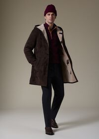 Paul Stuart Long Shearling Coat, thumbnail 2