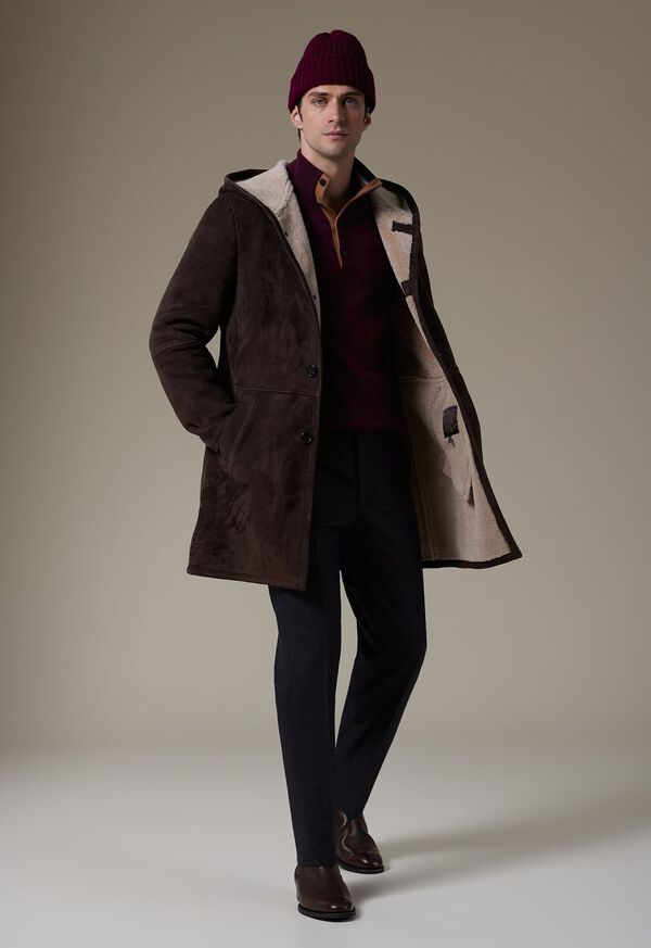 Paul Stuart Long Shearling Coat, image 2