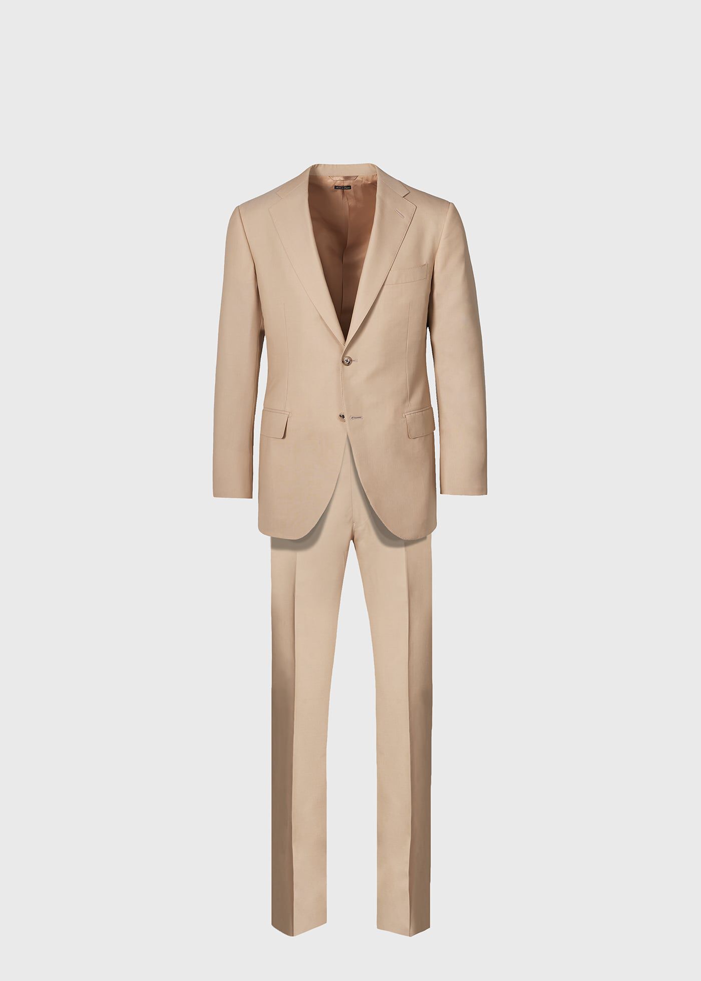 Tan wool suit cheap