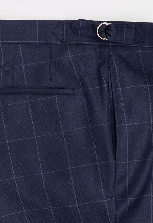 Paul Stuart Mid Blue Pane Wool Suit, image 7