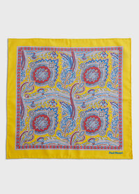 Paul Stuart Silk Twill Paisley Pocket Square, thumbnail 2