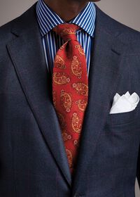 Paul Stuart Slim Fit Blue Bold Bengal Stripe Dress Shirt, thumbnail 4