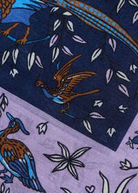 Paul Stuart Wool & Silk Forest Print Pocket Square, thumbnail 3